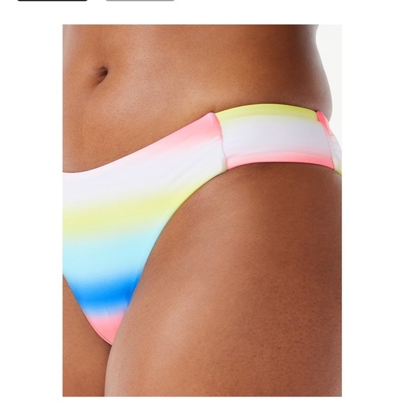 Rainbow ombre Triangle Halter V-neckline Bikini set size XXL (20) new - Picture 7 of 11